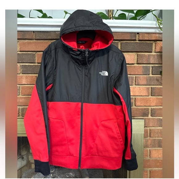 🖤 Men The north face lightweight (but warm) jacket with hoodie Size L - Picture 2 of 10